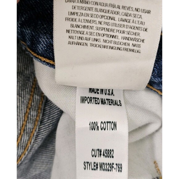 Goldsign Jeans Womens 27 Blue The Relaxed Straight Leg High-Rise Ankle Crop - Picture 7 of 12